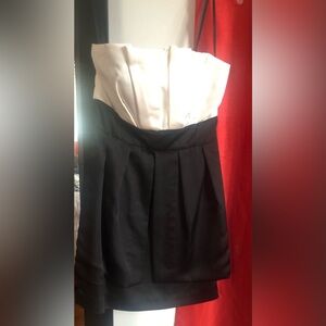Max & Cleo strapless satin cocktail dress like new